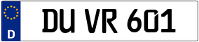 Trailer License Plate